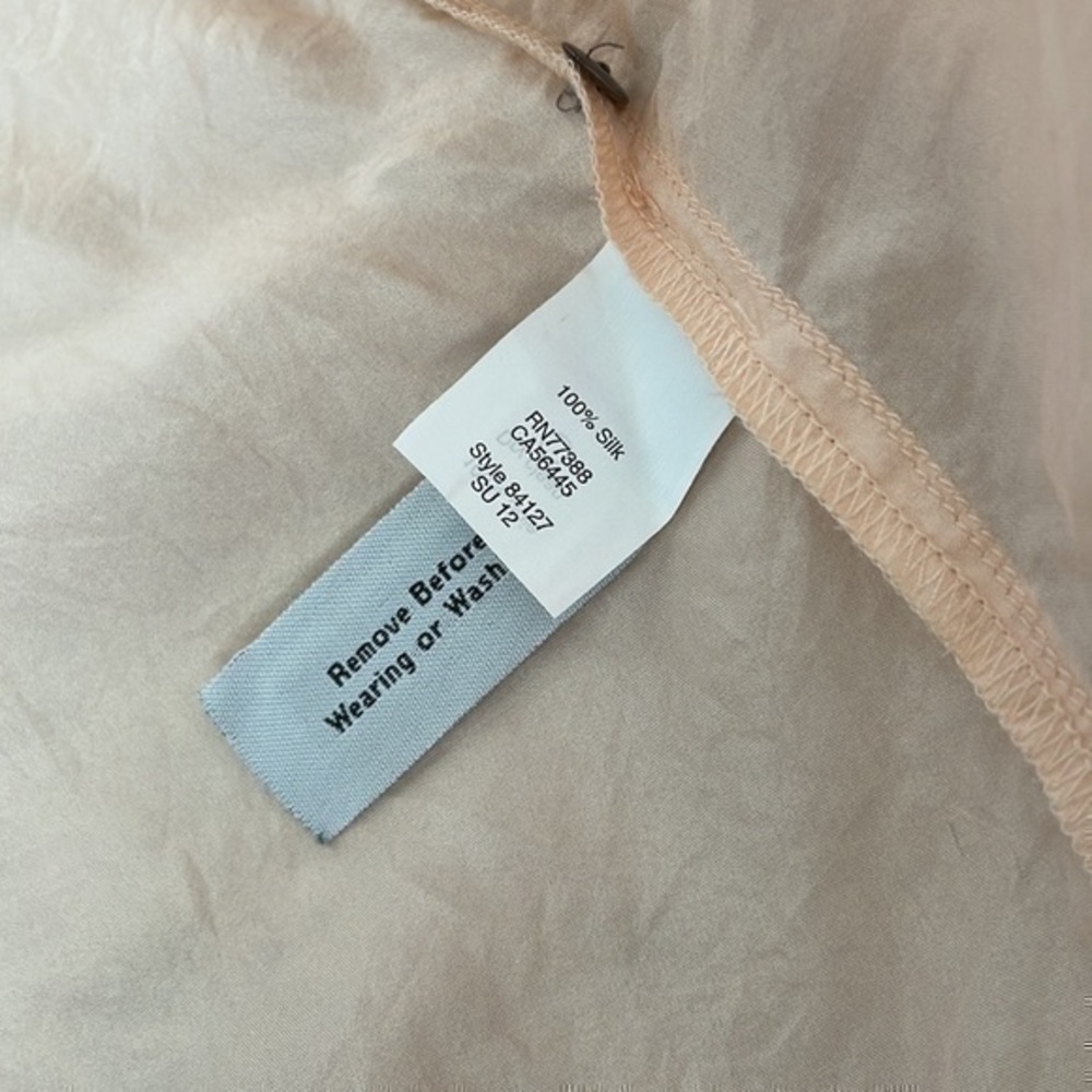 Broadway and broom medium silk peach top - Picture 7 of 8
